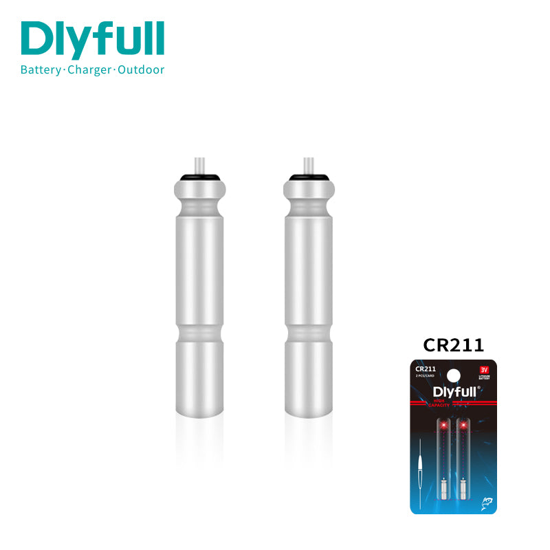 battery for led fly fish lure lights Dlyfull 3V 4mAh CR211 LED Fishing Float Battery