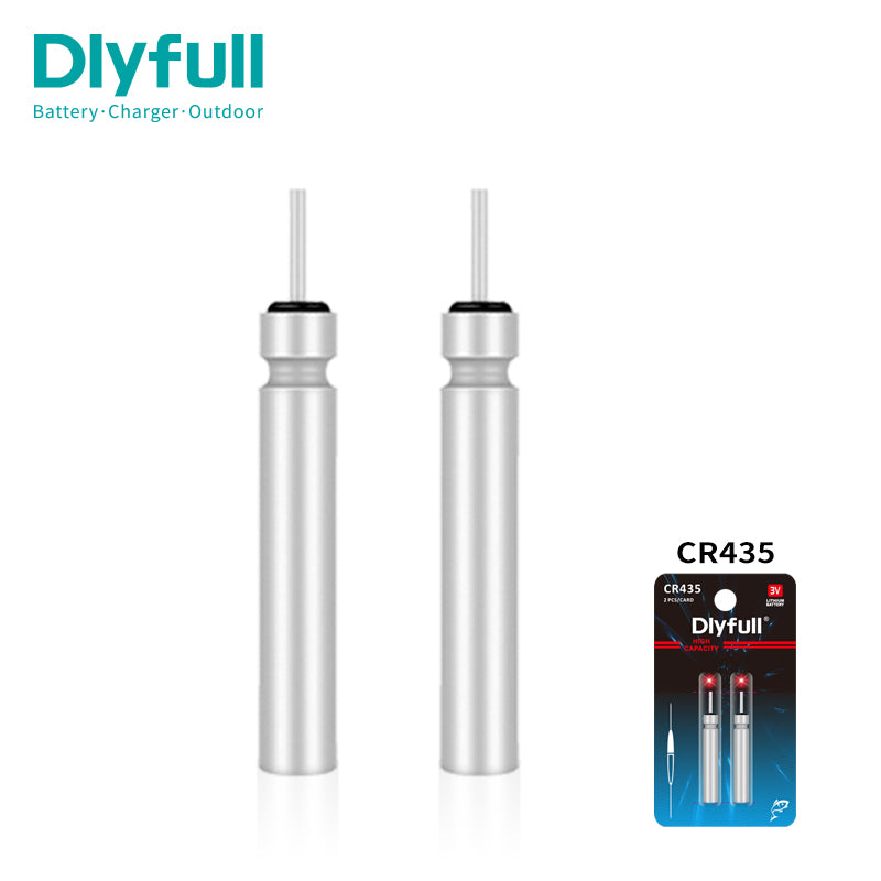 cr435 fishing lure battery Dlyfull 3V 48mAh CR435 LED Fishing Float Battery