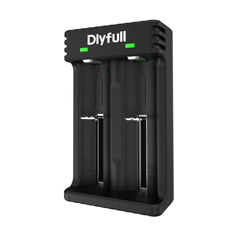 Dlyfull U3 2 Bays USB Universal Charger For 10340、18650、26650 Batteries etc.