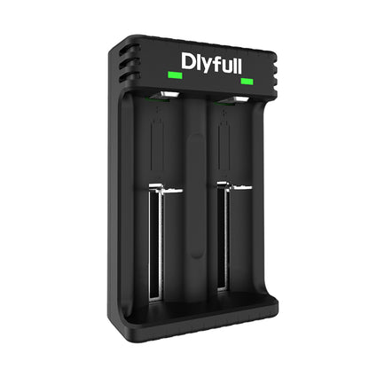 Dlyfull U3B 2 Bays USB Li-ion Battery Charger For 3.6V/3.7V Li-ion Battery.