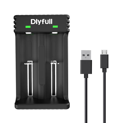 Dlyfull U3B 2 Bays USB Li-ion Battery Charger For 3.6V/3.7V Li-ion Battery.