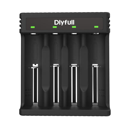 Dlyfull U5 Battery Charger Type C USB Charger Li-ion Battery Charger for 3.7V Li-ion 18650 22650 21700 24500  batteries