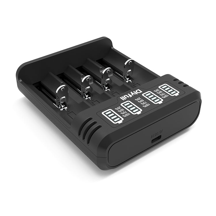 New Dlyfull 4 Slots Universal Smart Fast Charger with Battery Power Indicator