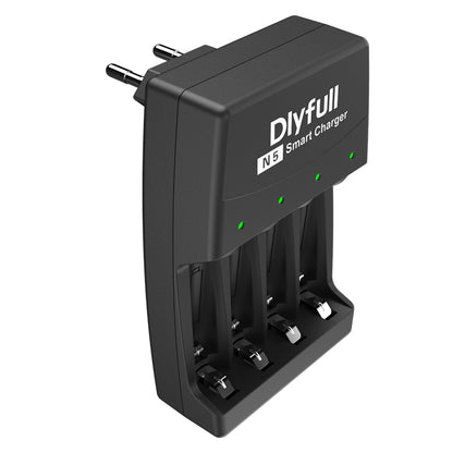 Dlyfull N5 4 Slots Smart Alkaline NiMH AA AAA Smart Battery Charger with Temperature Protection