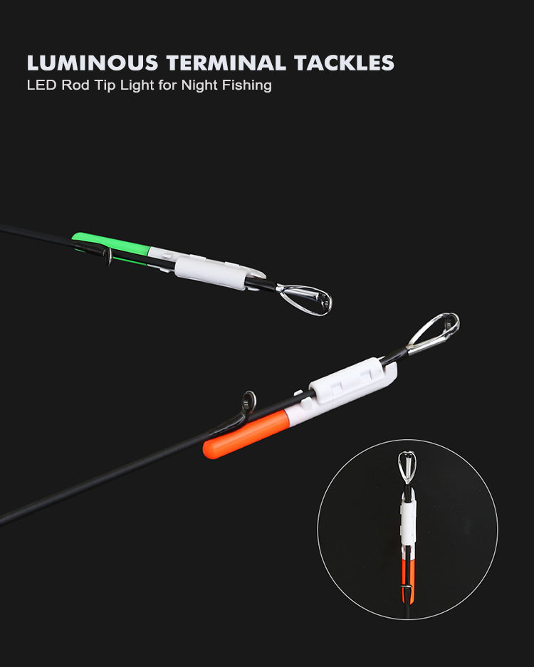 Dlyfull RT70 Bite Alarm Rod Tip Lights pour la pêche de nuit 